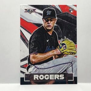 2021 Topps Fire Trevor Rogers #54 Miami Marlins Rookie Card RC
